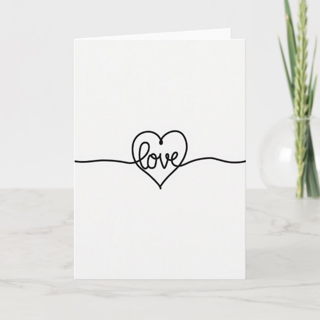Love Heart Art Card (Front)