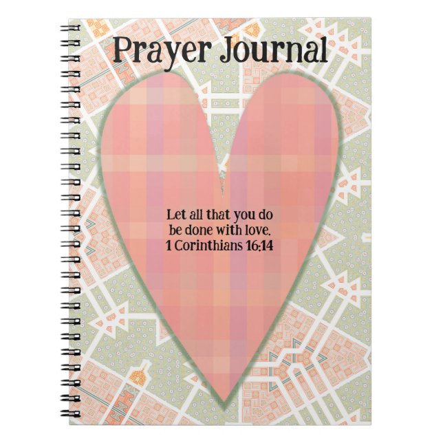 Love Heart Art Faith Prayer Journal (Front)