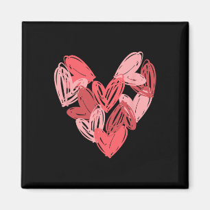 Love Heart Art Valentine Matching Outfit Womens Gi Magnet