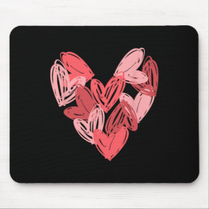 Love Heart Art Valentine Matching Outfit Womens Gi Mouse Pad