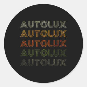 Love Heart Autolux Tee Grunge Vintage Style Black Classic Round Sticker