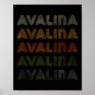 Love Heart Avalina Tee Grunge Vintage Style Black Poster