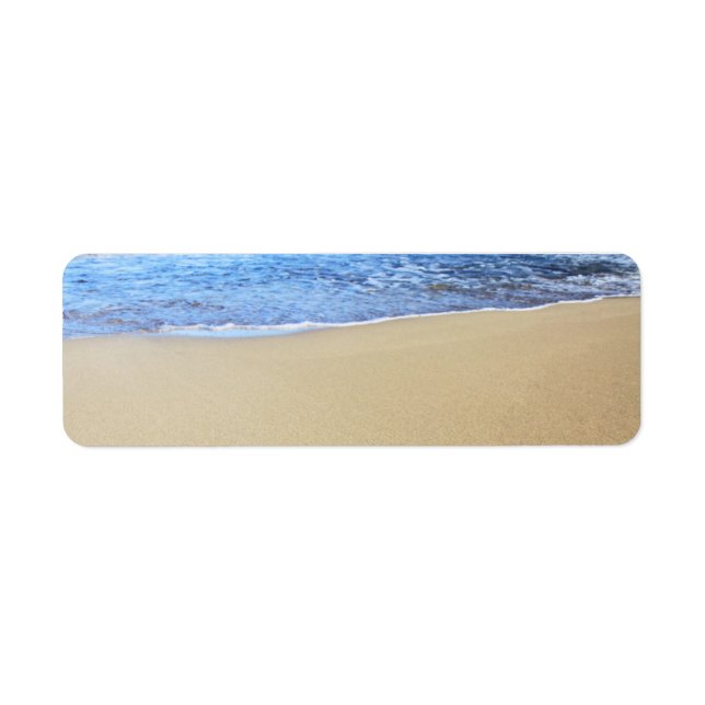 Love Heart Beach Return Address Label (Front)