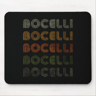 Love Heart Bocelli Tee Grunge Vintage Style Black Mouse Pad