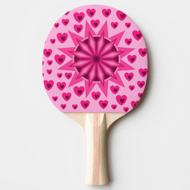 LOVE HEART BOYFRIEND GIRLFRIEND HUSBAND WIFE GIFT  PING PONG PADDLE (Front)