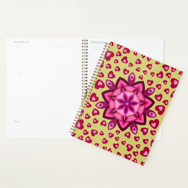 LOVE HEART BOYFRIEND GIRLFRIEND HUSBAND WIFE GIFT  PLANNER (Display)