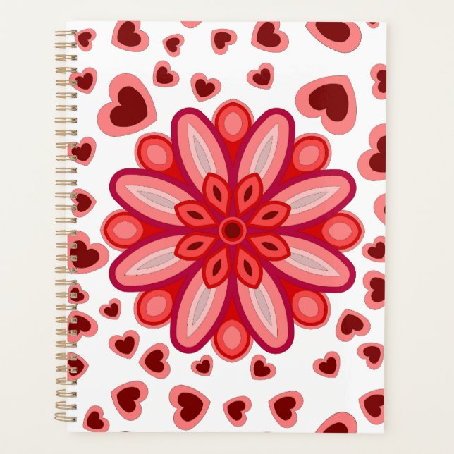 LOVE HEART BOYFRIEND GIRLFRIEND HUSBAND WIFE PLANNER (Front)