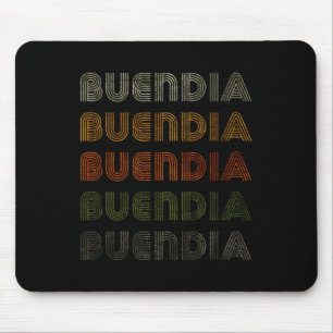 Love Heart Buendia Tee Grunge Vintage Style Black  Mouse Pad