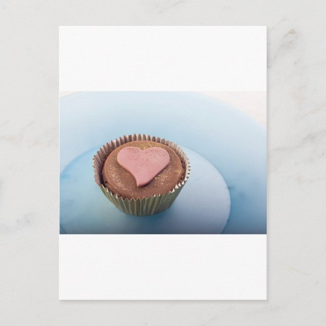love heart cake postcard (Front)