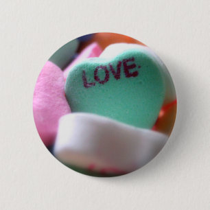 Love Heart Candy 6 Cm Round Badge