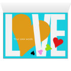 Love & Heart Card (Multicolor)