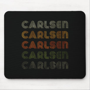 Love Heart Carlsen Tee Grunge Vintage Style Black  Mouse Pad