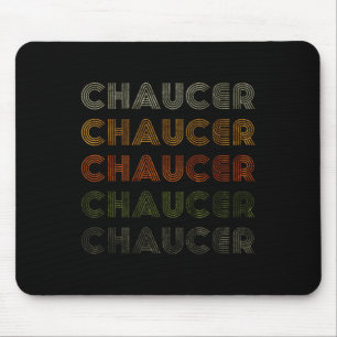 Love Heart Chaucer Tee Grunge Vintage Style Black Mouse Pad