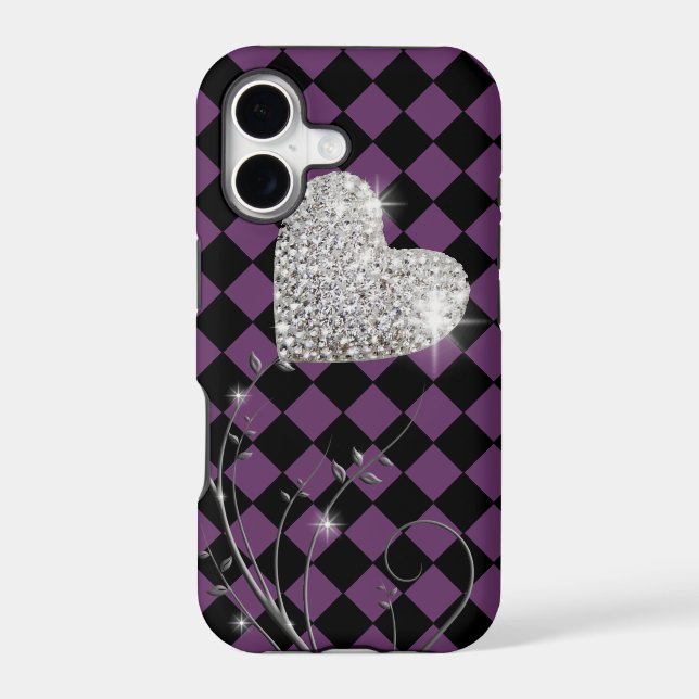 love heart - chequered pattern (Back)