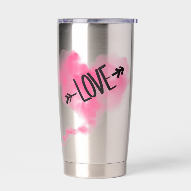 Love Heart Cloud Insulated Tumbler (Left)