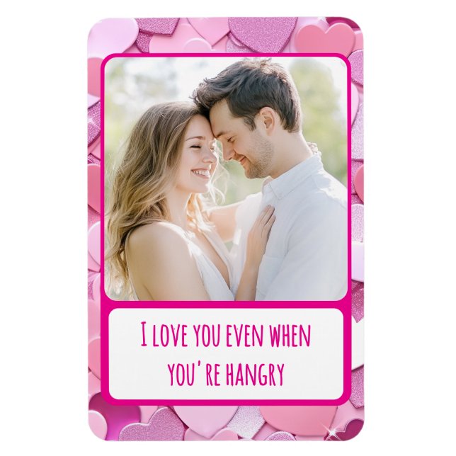 Love Heart Confetti You're Hangry Flexible Magnet (Vertical)