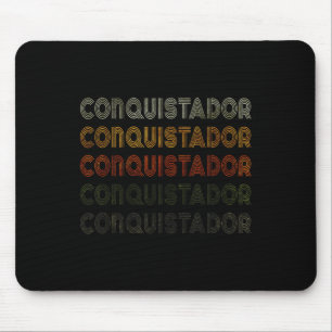 Love Heart Conquistador Grunge Vintage Style Conqu Mouse Pad