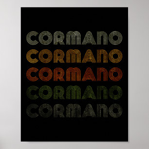 Love Heart Cormano Tee Grunge Vintage Style Black  Poster