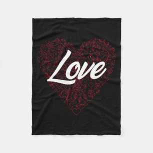 Love Heart Couples Boyfriend Girlfriend Valentine´ Fleece Blanket