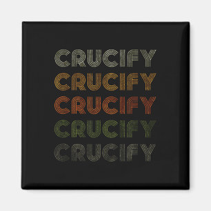 Love Heart Crucify Tee Grunge Vintage Style Black Magnet