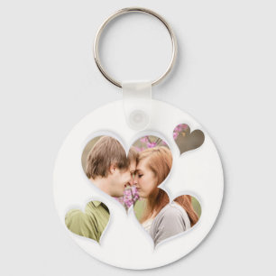 Love Heart Cute custom Photo gifts Key Ring