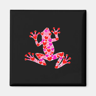 Love Heart Cute Frog Lover Couple Happy Valentines Magnet