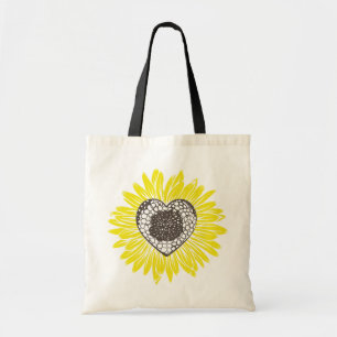 Love Heart Daisy Tote Bag