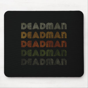 Love Heart Deadman Tee Grunge Vintage Style Black  Mouse Pad