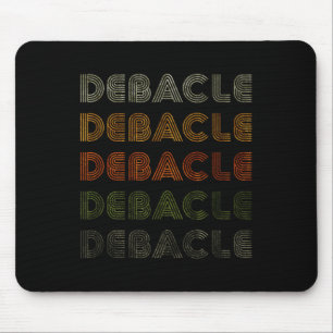 Love Heart Debacle Tee Grunge Vintage Style Black Mouse Pad
