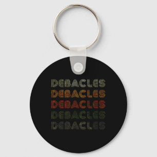 Love Heart Debacles Tee Grunge Vintage Style Black Key Ring