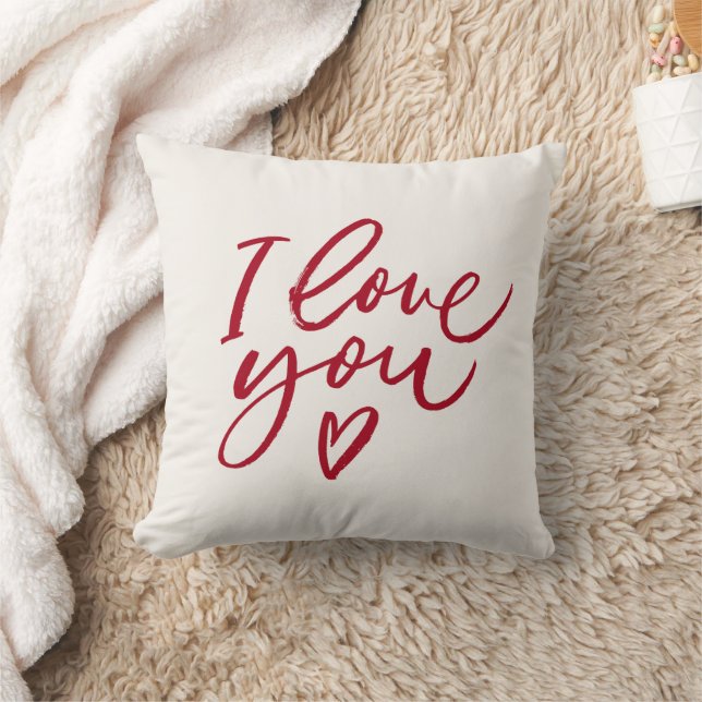 Love Heart Decorative CushionValentine's Day, love Cushion (Blanket)