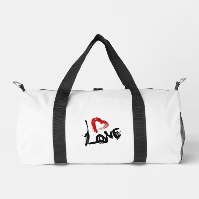 Love Heart Duffle Bag (Front)