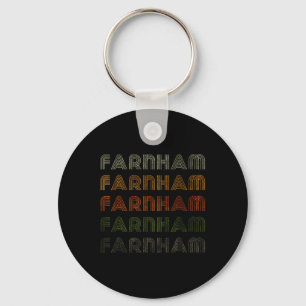 Love Heart Farnham Tee Grunge Vintage Style Black  Key Ring