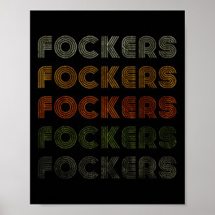 Love Heart Fockers Tee Grunge Vintage Style Black Poster