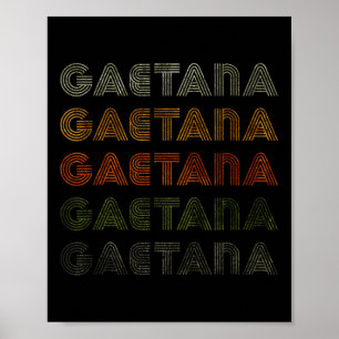 Love Heart Gaetana Tee Grunge Vintage Style Black Poster
