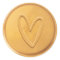 Love Heart Gold Wax Seal Sticker