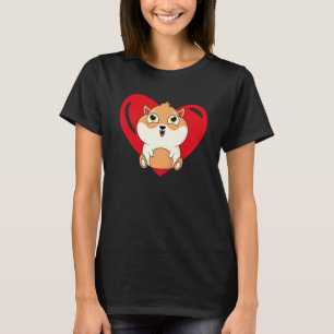 Love Heart Graphic Valentine's Day Guinea Pig Boys T-Shirt