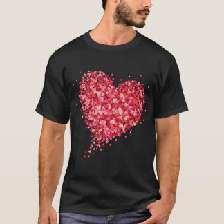 Love Heart Graphic Valentine'S Day Womens Girls Bo T-Shirt