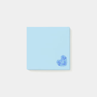 Love Heart Greek Eye Blue Post-it Notes
