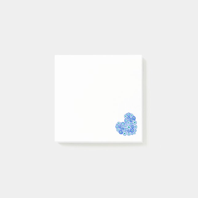 Love Heart Greek Eye Post-it Notes (Front)