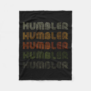 Love Heart Humbler Tee Grunge Vintage Style Black Fleece Blanket