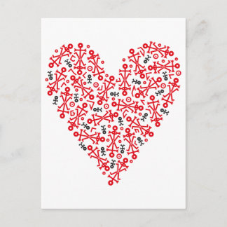 Love Heart Icon Art Postcard