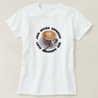 Love Heart Italy Cappuccino Coffee Cup Mug T-shirt