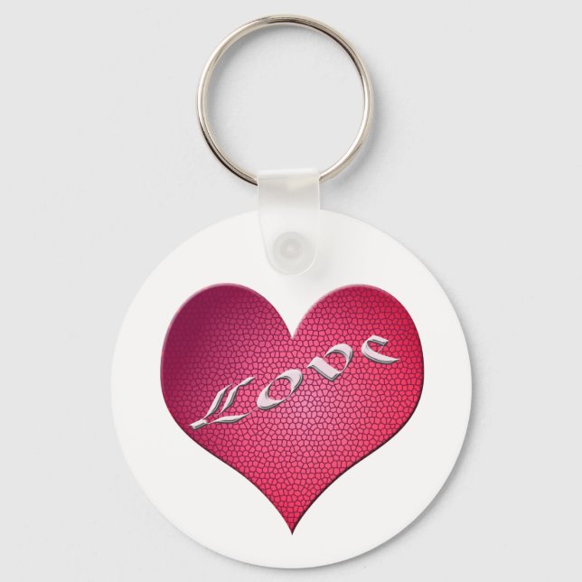 Love Heart Key Ring (Front)