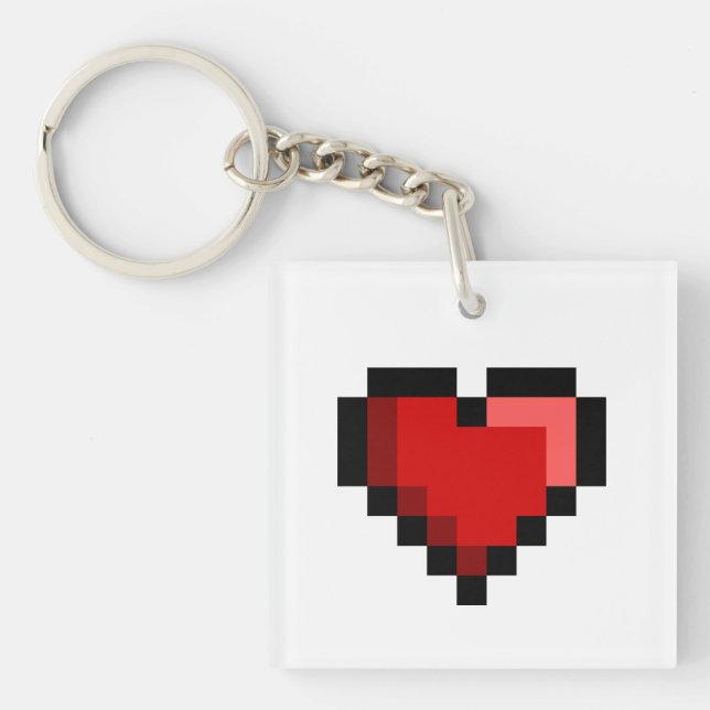 Love Heart Key Ring (Front)
