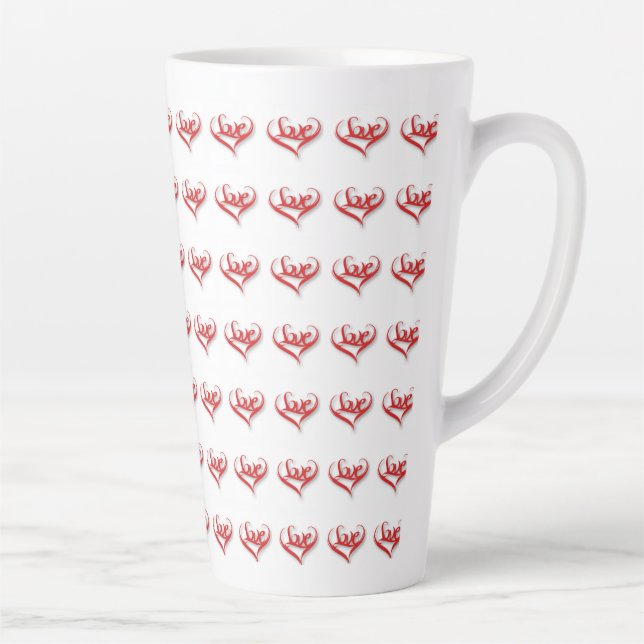 Love Heart Latte Mug  (Right)