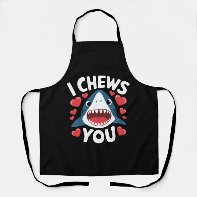 Love Heart Leopard Cute Valentine's Day  Apron (Front)