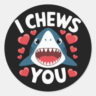 Love Heart Leopard Cute Valentine's Day Classic Round Sticker