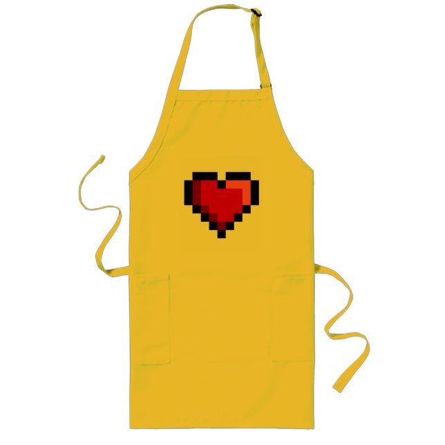 Love Heart Long Apron (Front)