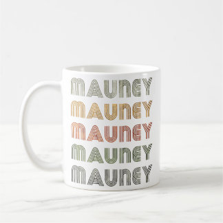 Love Heart Mauney Grunge Black Mauney Coffee Mug